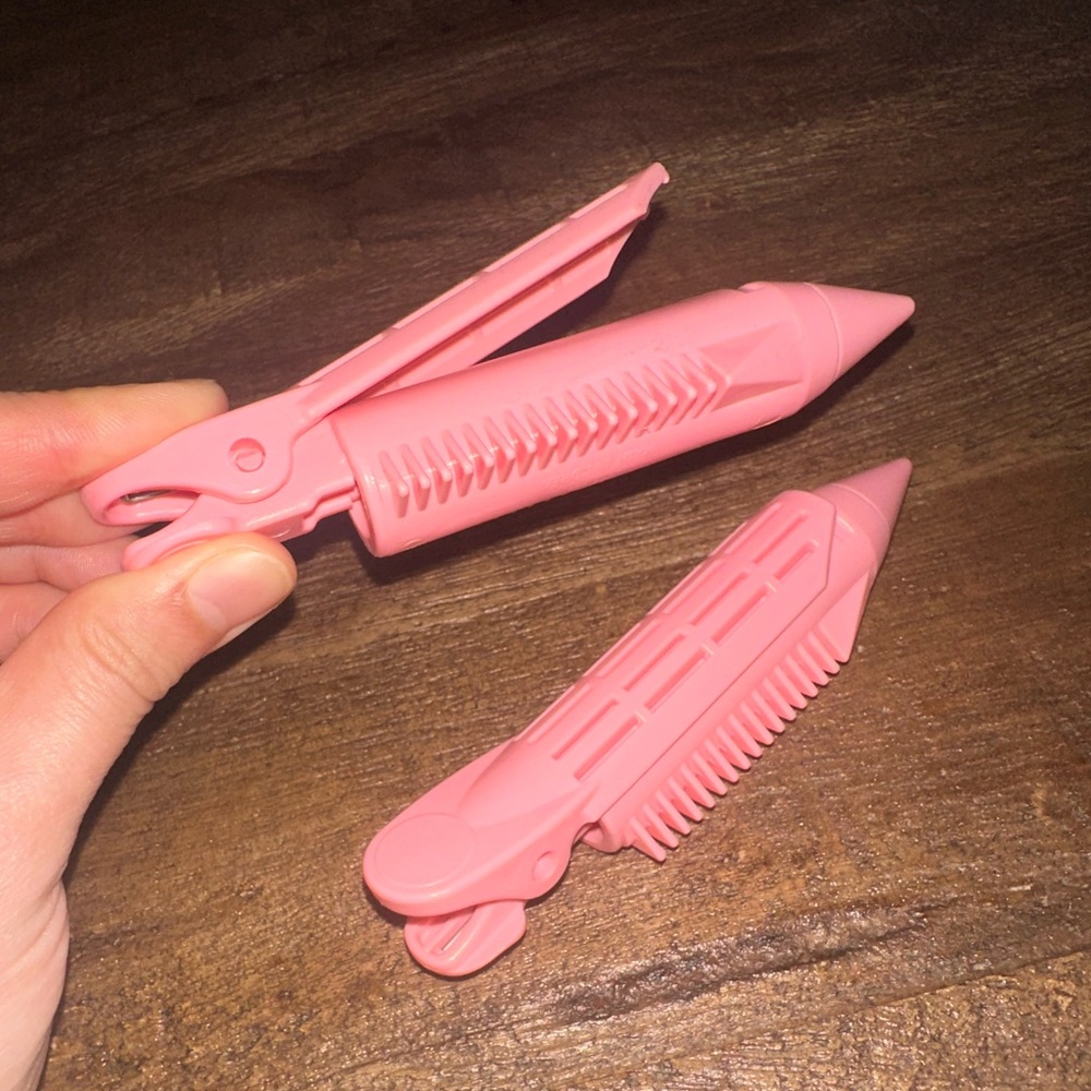 NEW set of 2 Korean Volume Root Lift Pink Hair Rollers